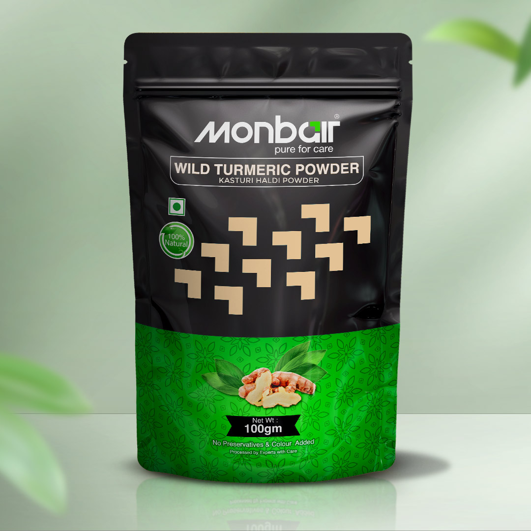 Monbair,cosmetics,cosmetics shop,beauty care MONBAIR Wild turmeric powder | Kasturi turmeric | kasturi haldi powder