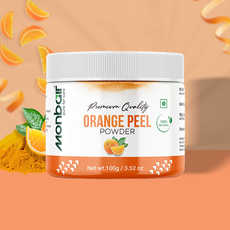 Monbair,cosmetics bag,beauty products,beauty care MONBAIR Premium Quality Organic Orange Peel Powder 100 Grams  